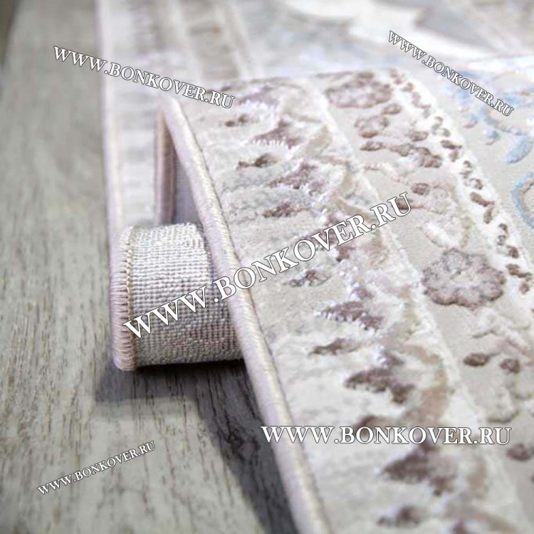 Ковер Турция Для Гостиной Дизайн 92 Серый с Голубым