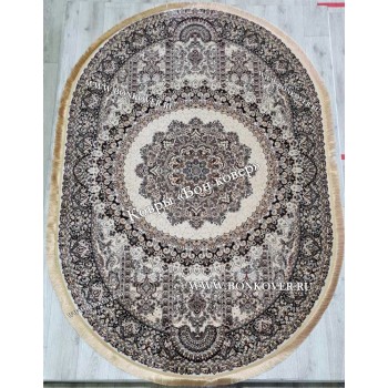 Овальный Ковер с Восточным Узором Медальон Арт 30346