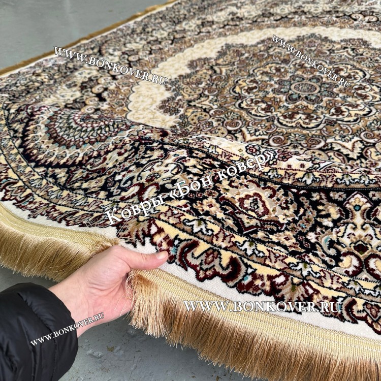 Круглый Ковер Медальон Турция Бежевый