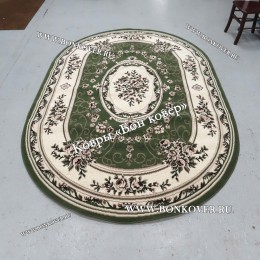 Ковер Лайт Карпет New 4 Дизайн 02 Зеленый Овал